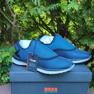 Women's Blue Slip-On Lightweight Sandals